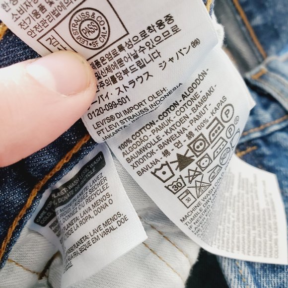 LEVI'S ORIGINAL 501 High Rise Straight Leg Jeans - Picture 11 of 11